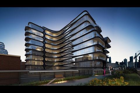 Zaha Hadid's West 28th Street in New York